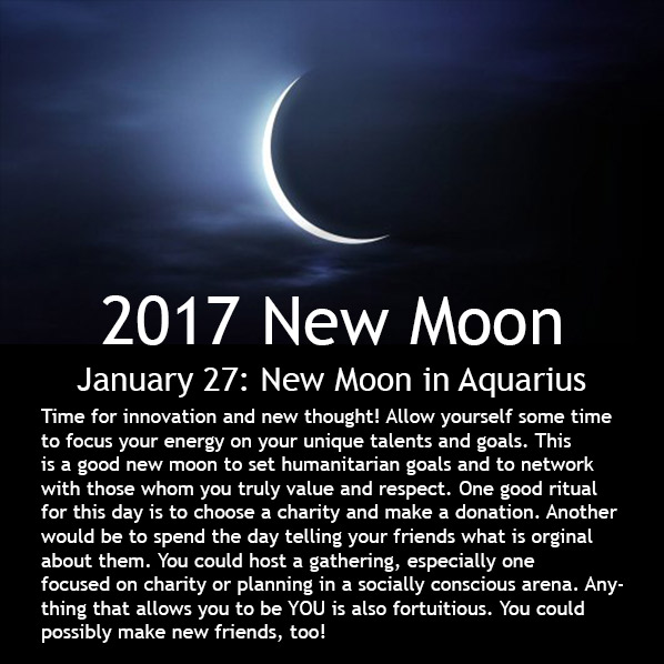 January 27 2017 New Moon